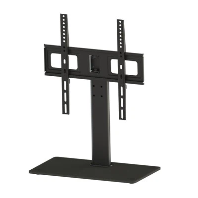 Suport de TV regulable en alçada amb base de vidre